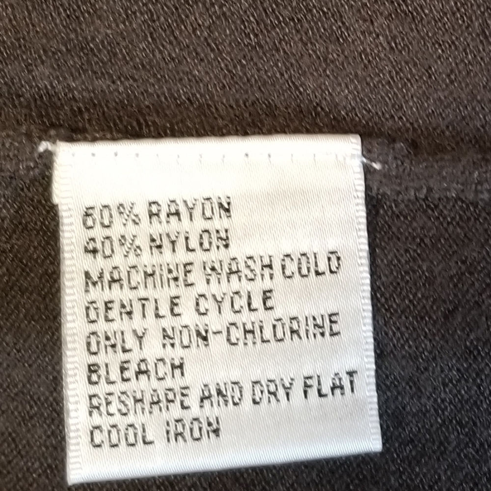 Talbots Woman NWT Grey Shirred Scoop Neck Lightweight Knit Top. Size 2X - Picture 5 of 7